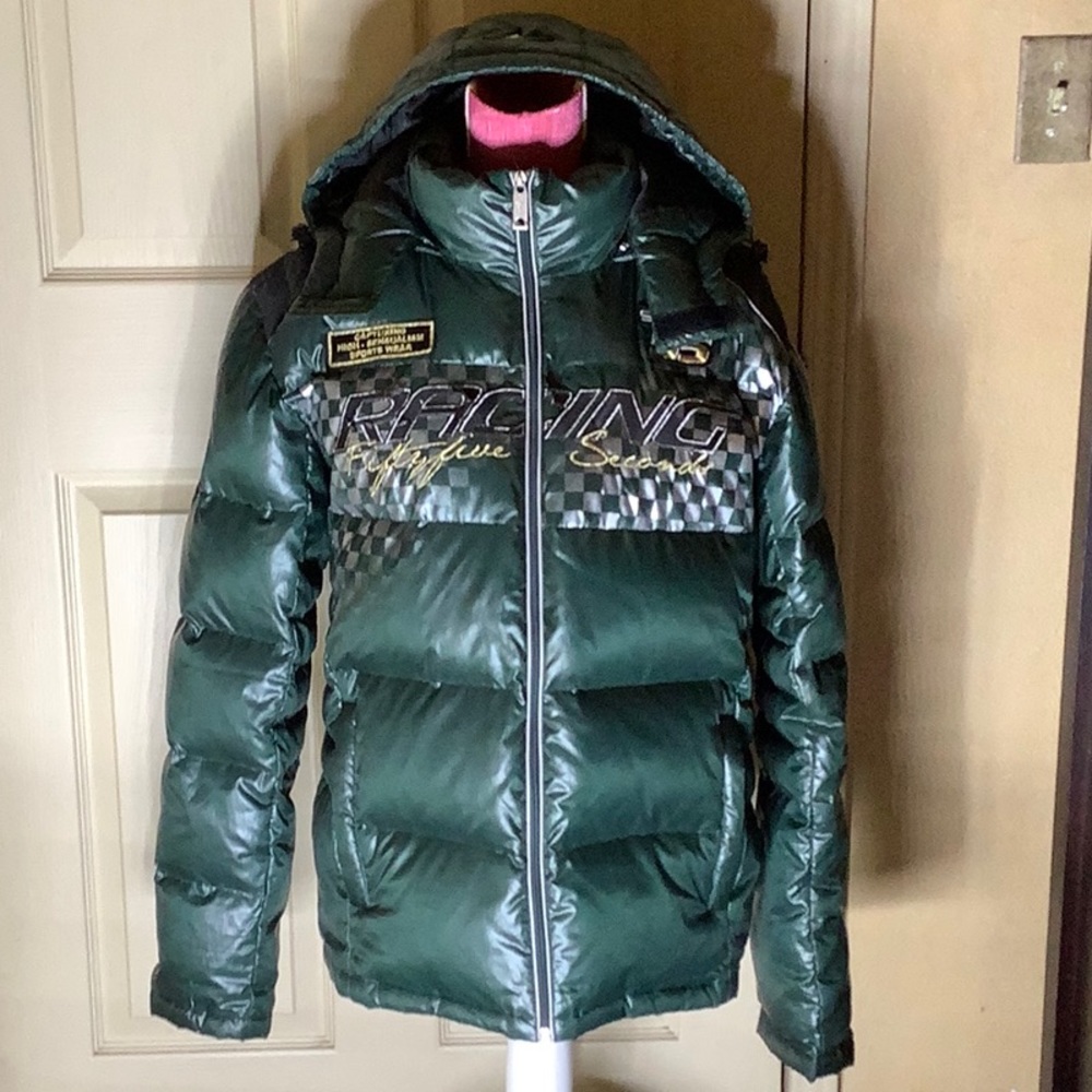 EXA Racing Green Puffer Jacket